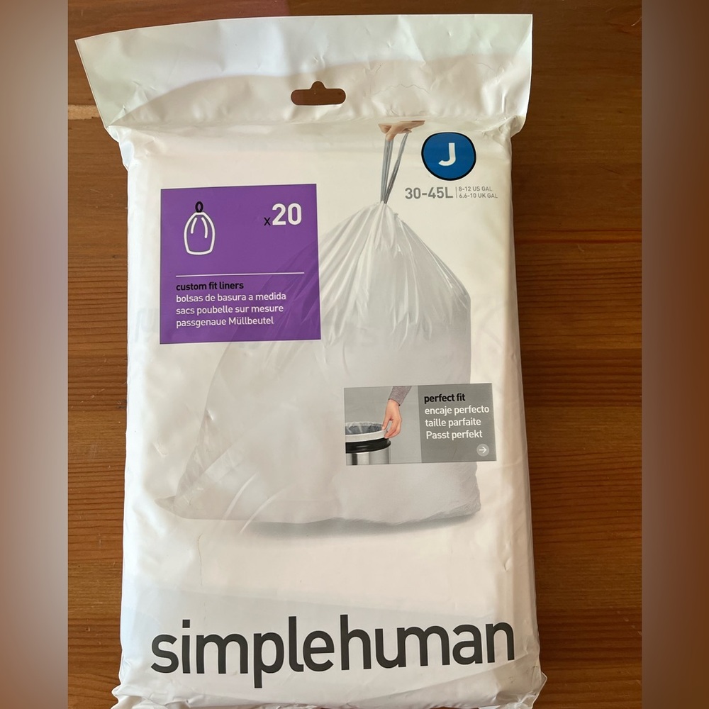 BRAND NEW Unopened Simple Human custom fit liners (package of 20) Size J